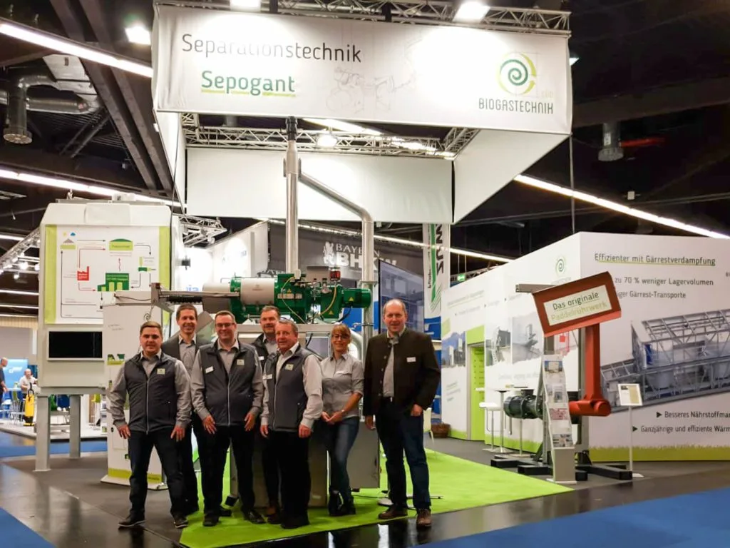 Messestand Biogastechnik Süd auf der EnergyDecentral