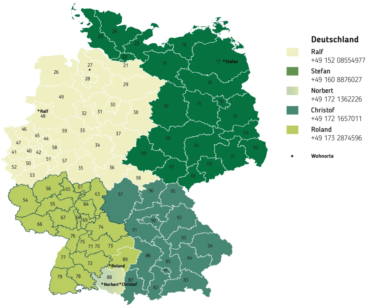Vertriebsgebiet Deutschland Biogastechnik Süd