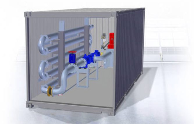 OptiHeat Wärmetauscher im Container