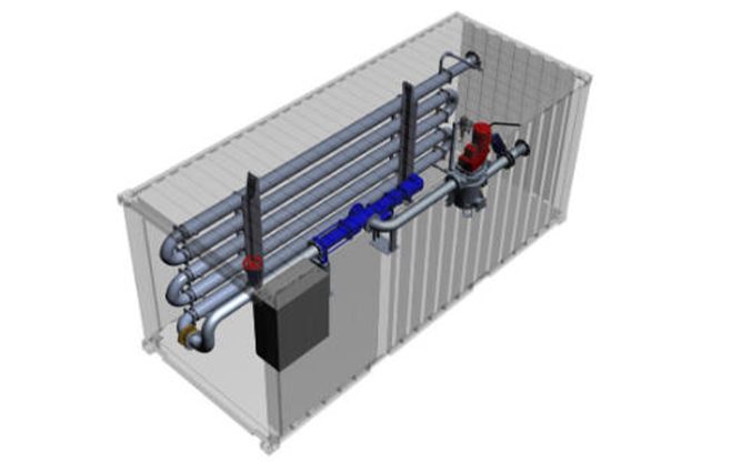 OptiHeat Wärmetauscher im Container
